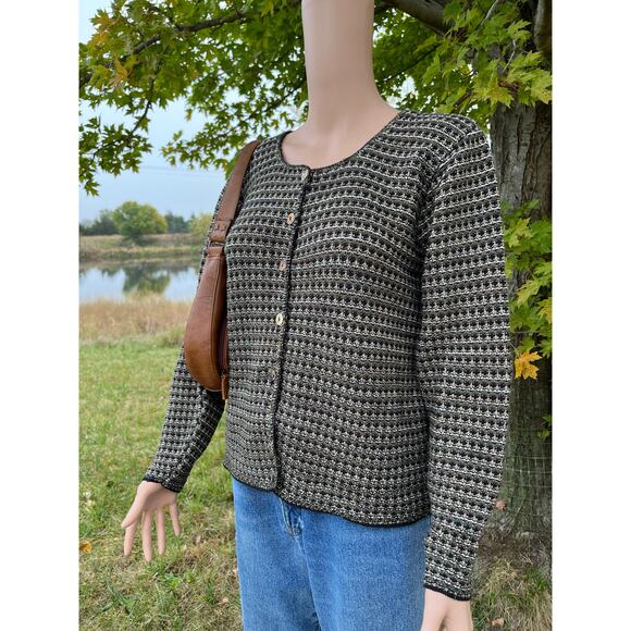 Vintage Reba Rose Knit Cardigan - Picture 4 of 5